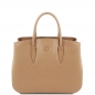 Preview: Leder-Handtasche Camelia champagner Preview: Leder-Handtasche Camelia champagner